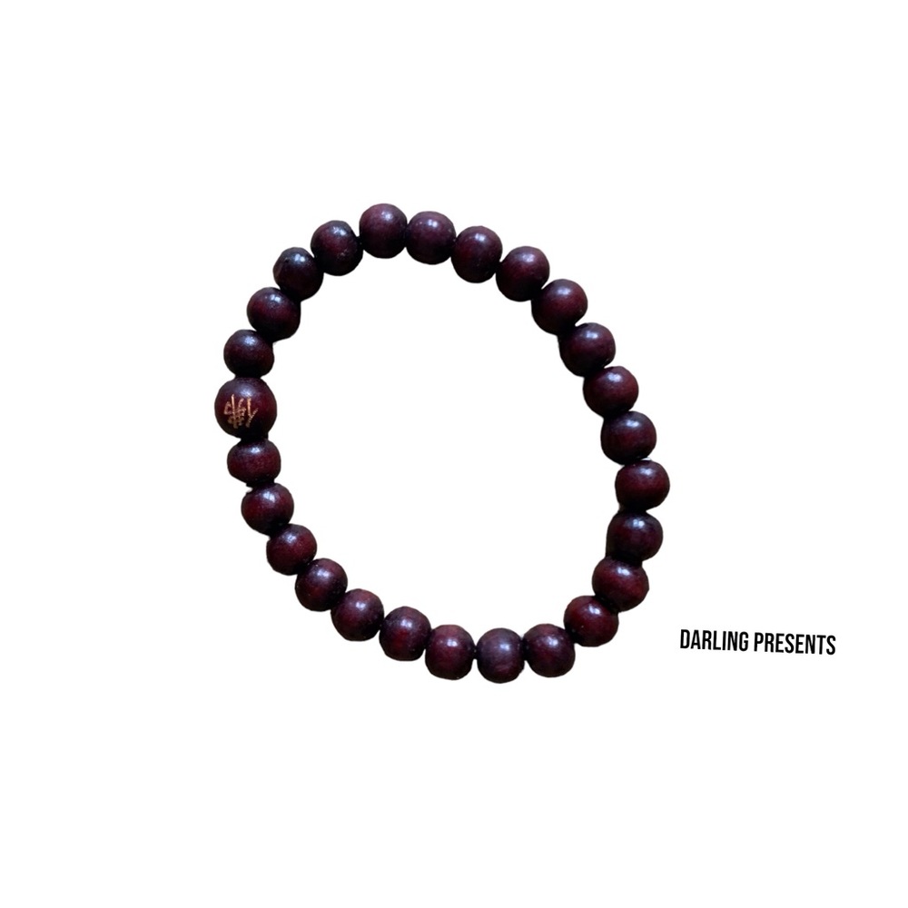 Beaded Stretch Bracelet Unisex Color Brown Size OS